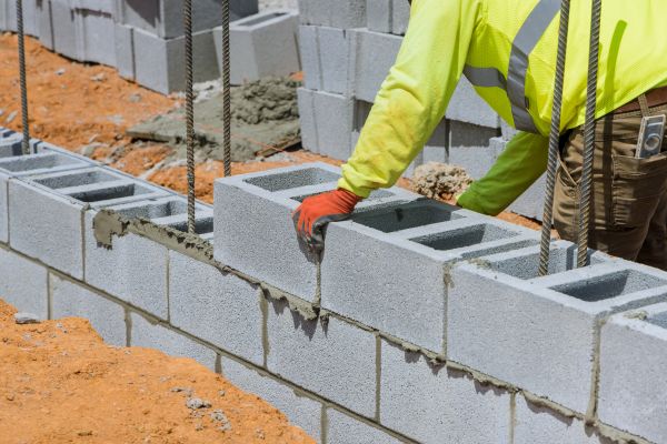Concrete Blocks Installation in Greenfield