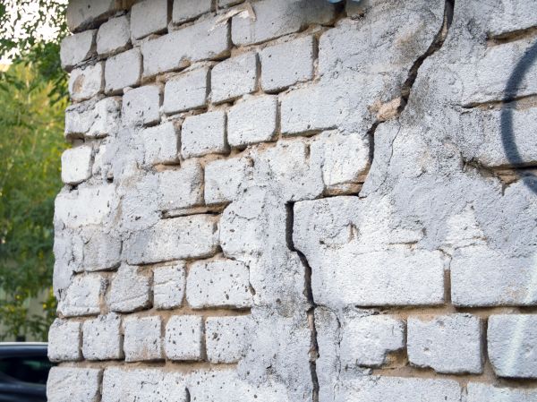 Cracked Brick Wall Repair in Greenfield