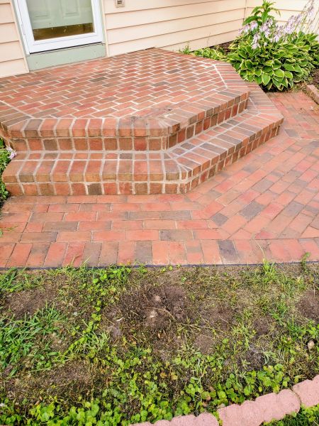 Brick Stoop Repair in Greenfield